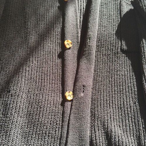 Men's knitted Zara cardigan XL black like new