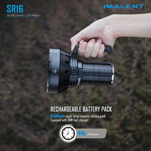 Imalent SR16 flashlight with CREE XHP50.3 HI 55000LM, new