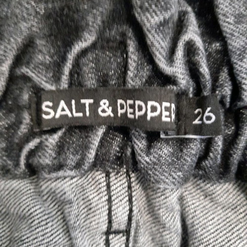 Salt & Pepper "Carla Grey Pearl" Paperbag Denim Shorts (Αφόρετο) – No 26