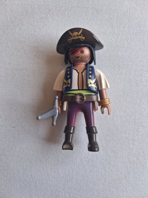 Playmobil 1993 pirate figure with many accessories, used