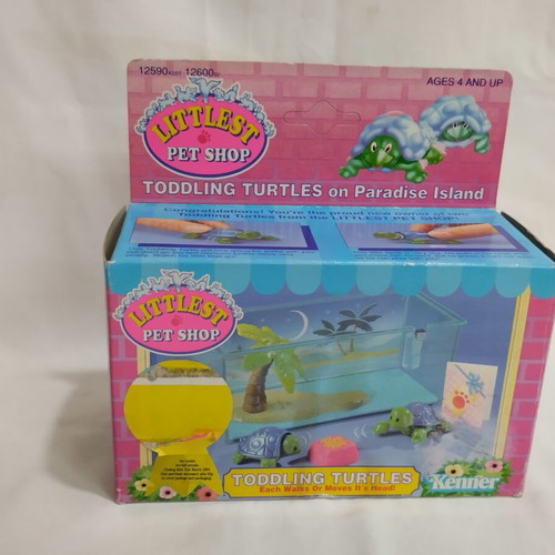Littlest Pet Shop Toddling Turtles on Paradise Island Kenner 1992 new
