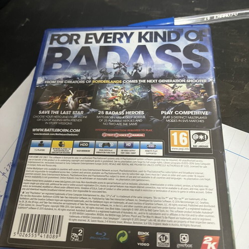 BattleBorn PS4 game