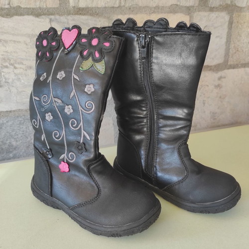 Smart Kids boots size 24 used, black and pink