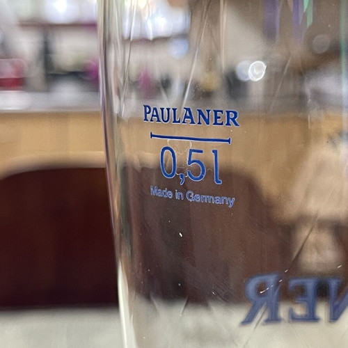 Paulaner Vintage Beer Glass 1/2 Liter Like New