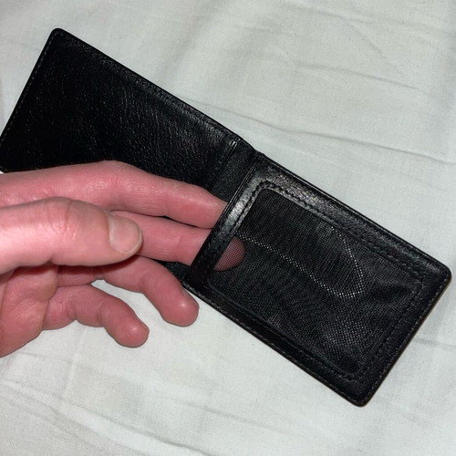 Nixon card wallet, high quality leather, black