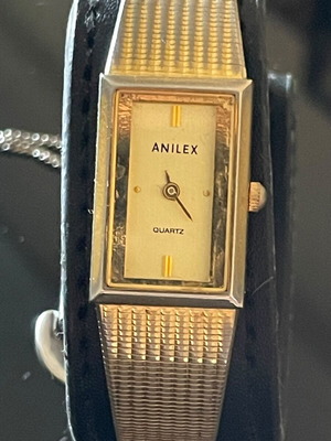 Anilex Quartz women's watch like new, gold color