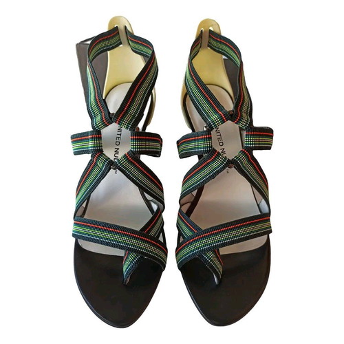 United Nude women's high-heeled sandals used, multicolor leather