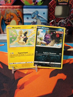 Morpeko Pokémon card, near mint condition