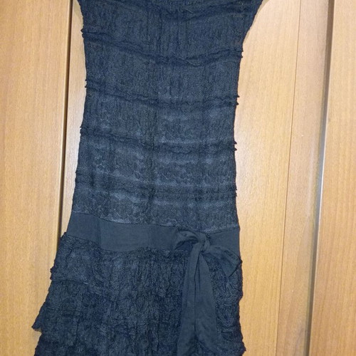 Dress used black elastic lace size S