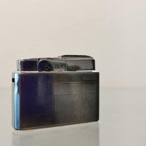KBL “500” lighter used, vintage metal with black stone