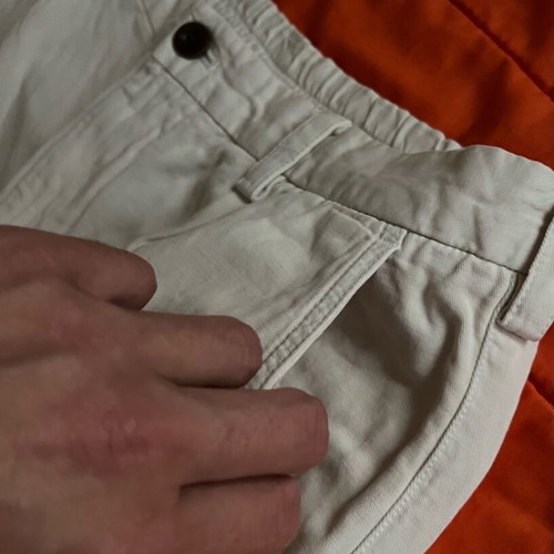 Zara W31 Soft Chino Cotton and Linen Pants
