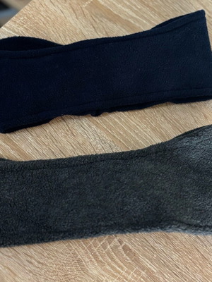 Hair ribbons like new in dark blue and dark gray
