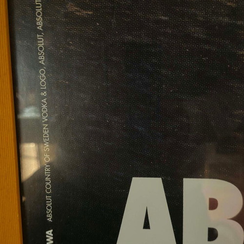 Absolut Thessaloniki 2005 collectible poster with frame like new