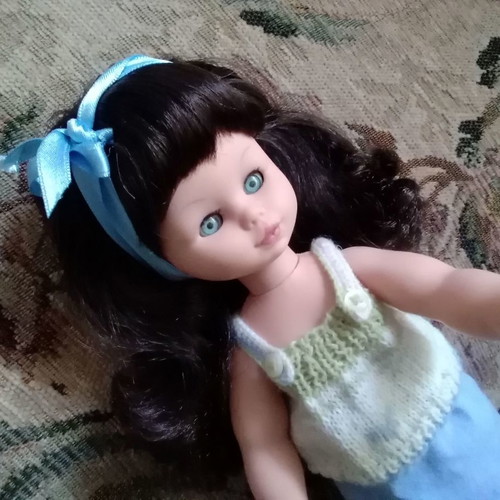 Vintage doll 70's used with handmade clothes