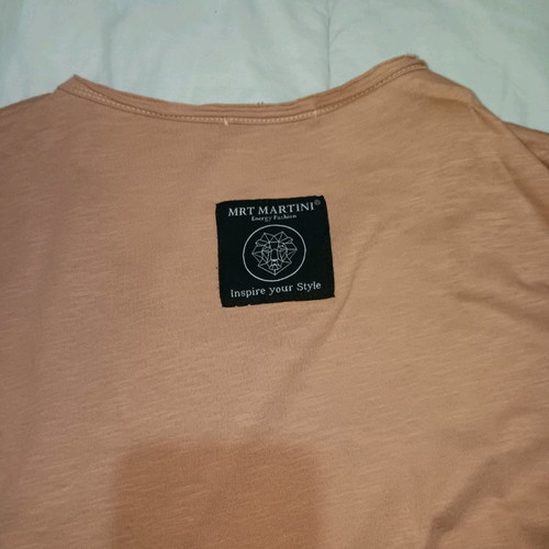 Men's short-sleeve t-shirt used, size M, orange