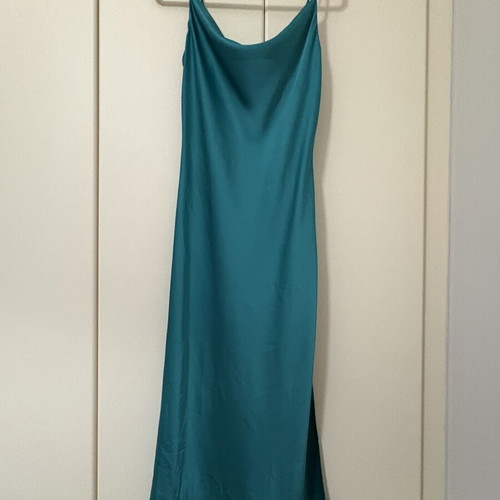BSB satin midi dress with cowl neckline and straps