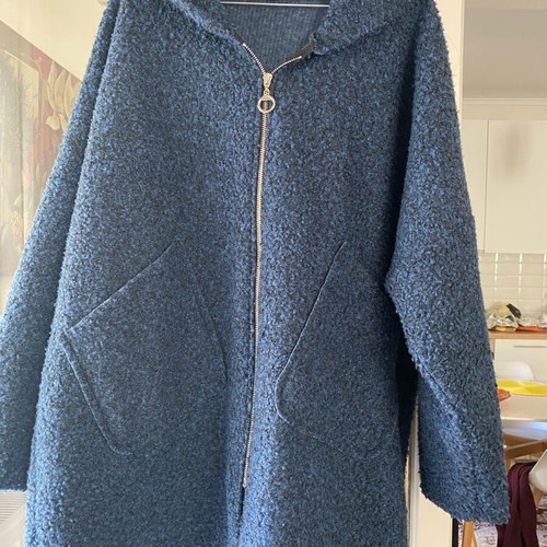 Blue jacket coat size Large like new