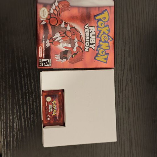 Pokemon Ruby Version cartridge like new with repro box for Game Boy Advance