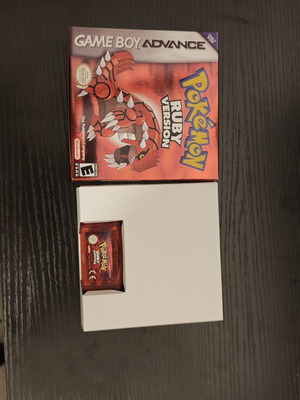 Pokemon Ruby Version cartridge like new with repro box for Game Boy Advance