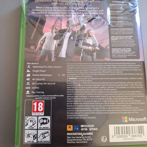 Grand Theft Auto V Xbox Series X used action game