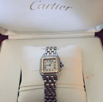 Ρολόι Cartier Panthere Small μεταχειρισμένο, γυναικείο με μπρασελέ χρυσό και ατσάλι