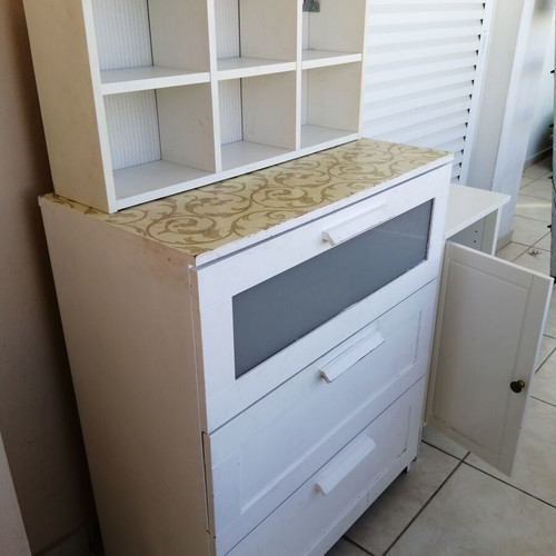 Home Furniture used storage units including Ikea white dresser