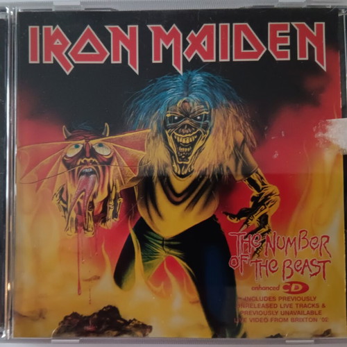 Iron Maiden The Number of the Beast CD single used, metal