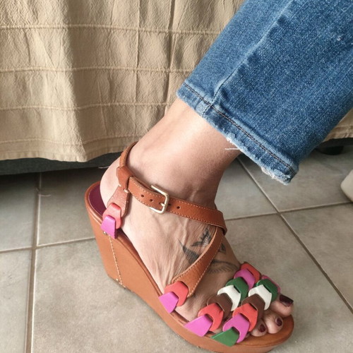 Missoni sandals size 37 like new, multicolor