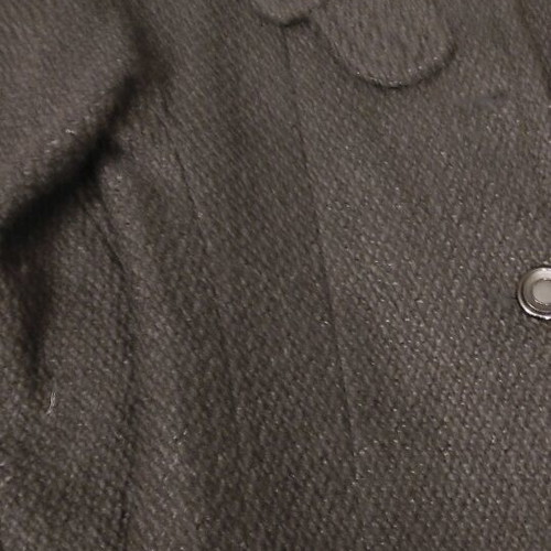Bouclé coat with bell sleeves black like new size M