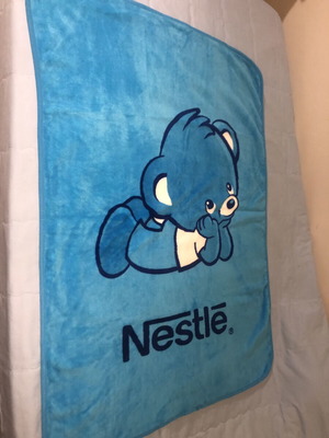 Βρεφική κουβέρτα φλις Nestle Vintage σαν καινούργια, μπλε