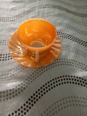 Vintage cups set of 5 with saucers like new
