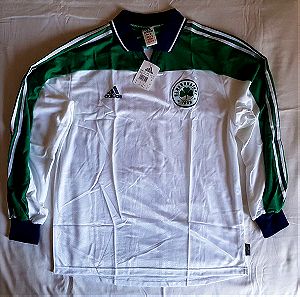 Φανέλα ποδοσφαίρου Παναθηναϊκός 2000 - 2001, Adidas, λευκή, μέγεθος Medium