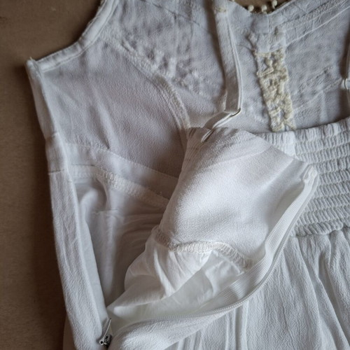 Julia Bergovich white dress like new, viscose, adjustable straps