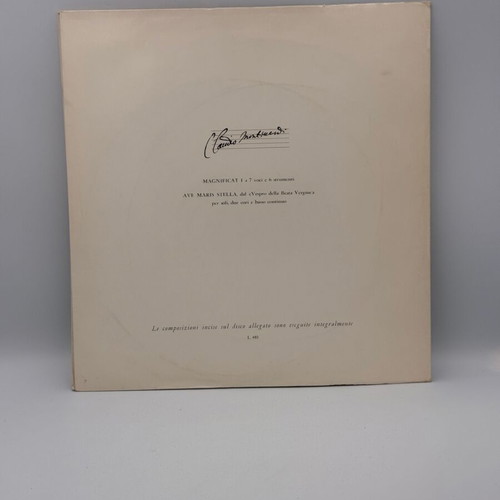 Claudio Monteverdi I record used