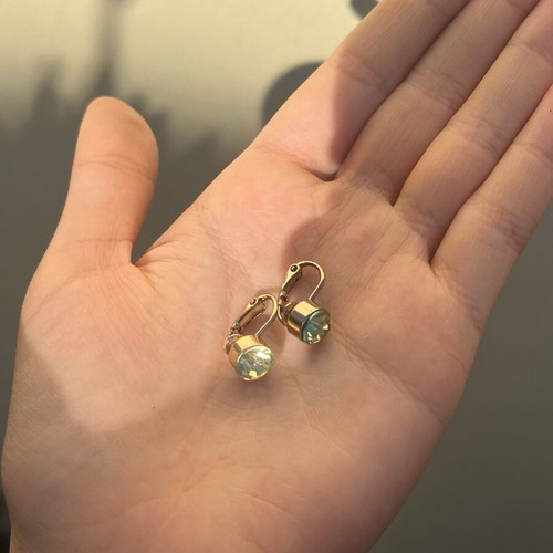 Earrings used, set of 9 pieces with various materials