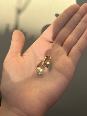 Earrings used, set of 9 pieces with various materials