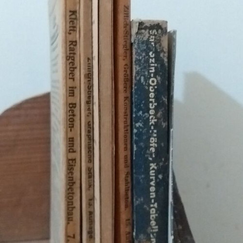 Collectible technical German books used, set of 6 volumes