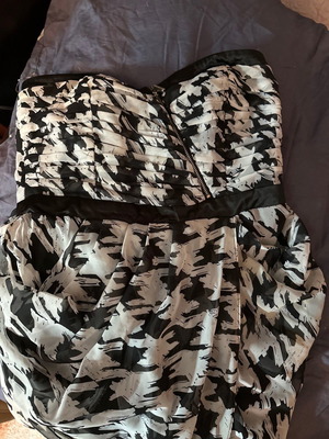 Strapless dress used, above the knee, size M