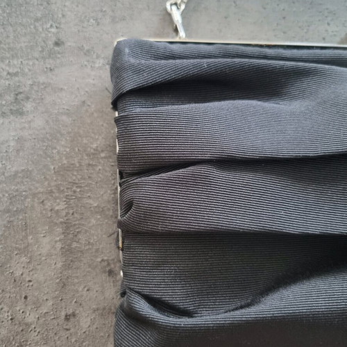 Achilleas Accessories clutch bag like new, black and silver