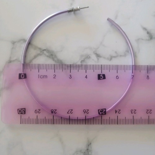 Modern silver earrings very large like new
