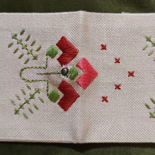 Vintage Set of Two Unique Small Embroideries New
