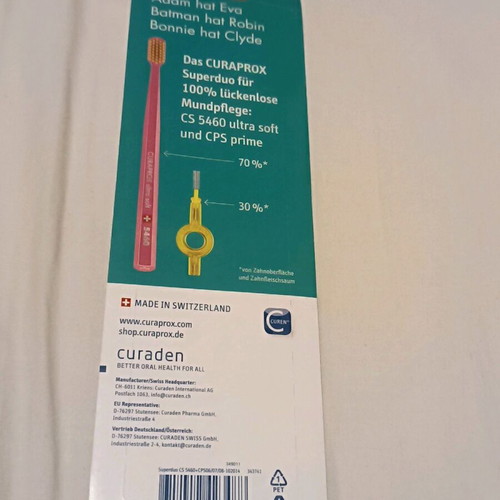 Curaprox toothbrush and interdental brush new, sealed package