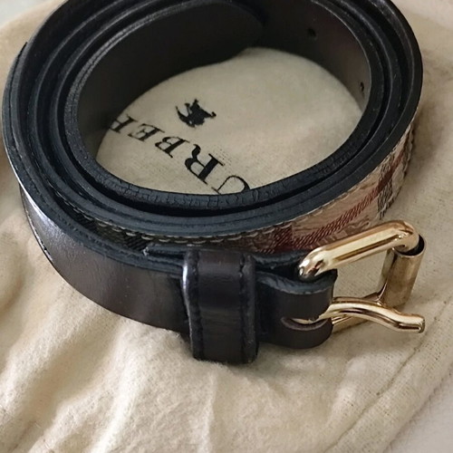 Burberry vintage leather belt like new, brown, size 80