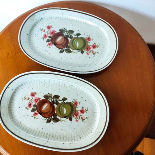 Veronika Winterling Bavaria Oval Serving Platters set of 2 like new