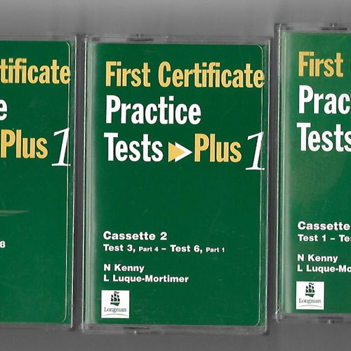 First Certificate in English cassettes new, pack of 3