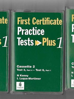 First Certificate in English cassettes new, pack of 3