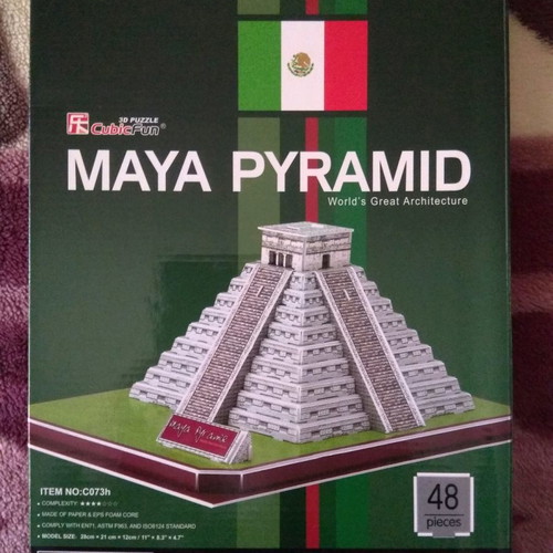 3D Puzzle Maya Pyramid new by CubicFun with 48 pieces