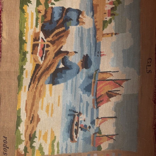 Handmade embroidered frame in excellent condition