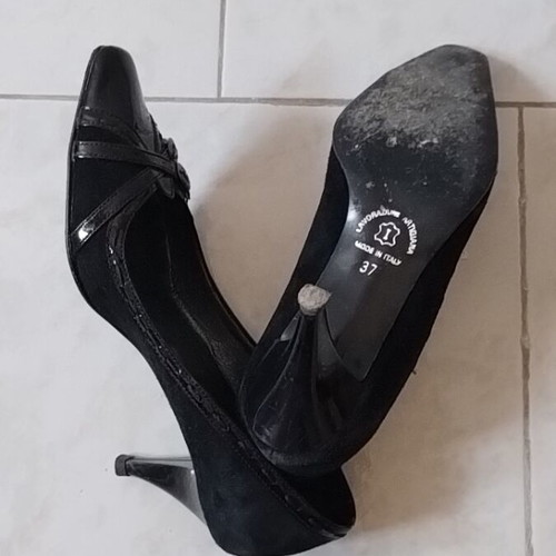 New Matic women's pumps size 37 used, black leather and suede