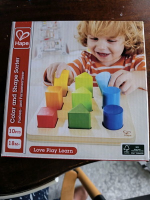 Hape Color and Shape Sorter like new